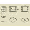 Чугунная печь KRATKI KOZA K8 TURBOFAN