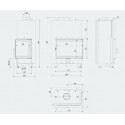 Каминная топка MBA 17 правая BS с водяным контуром
