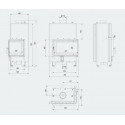 Каминная топка MBM 10 правая BS с водяным контуром