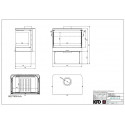 Чугунная печь камин KFD STO M 14 3F
