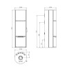 Печь-камин Color Stove H2 Black Stell